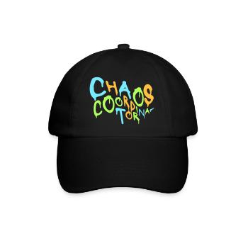 Chaos Coordinator Lustig Titel Eltern Lehrer Logo - Baseballkappe - Schwarz/Schwarz - Vorne