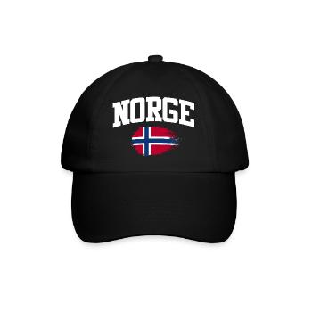 Norway Vacation Norge Fjords Travel Scandinavian - Baseballkappe - Schwarz/Schwarz - Vorne