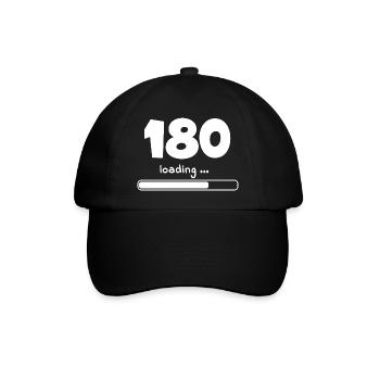 Dart-180-loading - Baseballkappe - Schwarz/Schwarz - Vorne