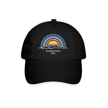 Kilimanjaro Kilimandscharo Tanzania Kenia Trekking - Baseballkappe - Schwarz/Schwarz - Vorne