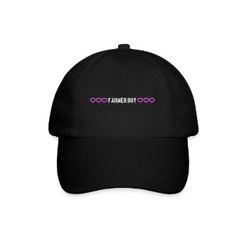 Fermier garçon coeur amour - Casquette classique - noir/noir - Devant