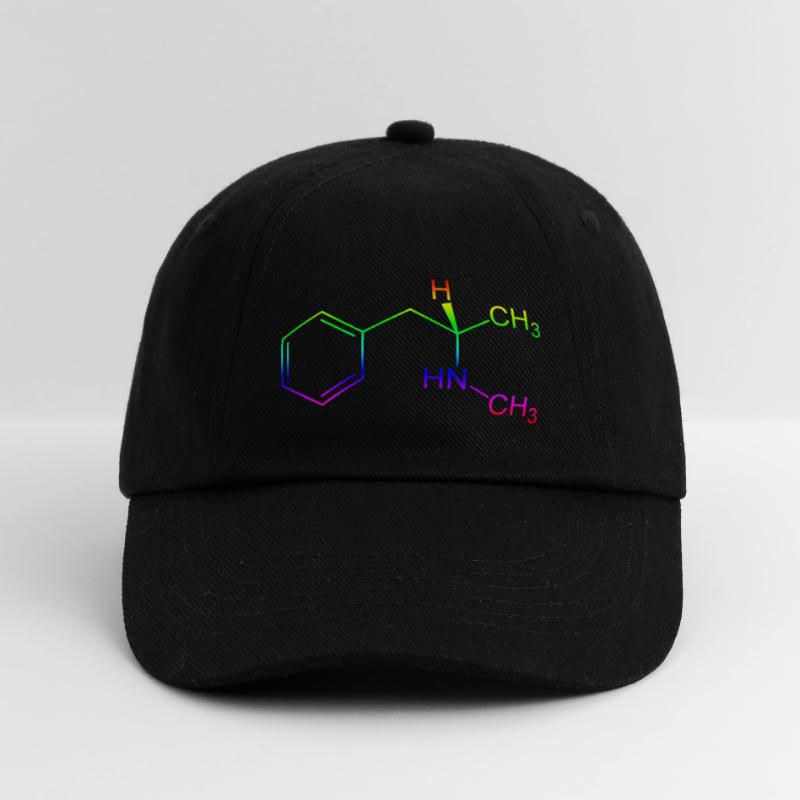 Methamphetamine Crystal Meth structural formula Baseball Cap