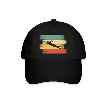 Schwimmer schwimmen Bademeister - Baseballkappe - Schwarz/Schwarz - Vorne