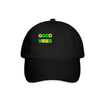 Good Vibe Filles Garçons Été Bonnes Vibrations - Casquette classique - noir/noir - Devant