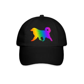 Pyrenäen-Sennenhund, vollständig anpassbar nach Wunsch - Baseballkappe - Schwarz/Schwarz - Vorne