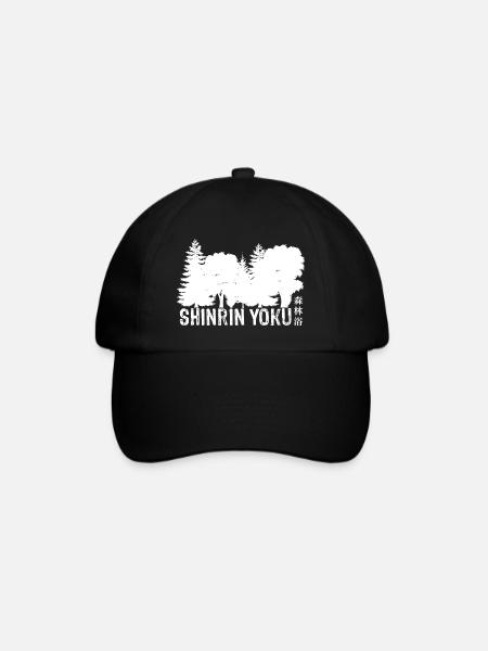Shinrin yoku - Baignade en forêt - Méditation en forêt - Casquette classique - noir/noir