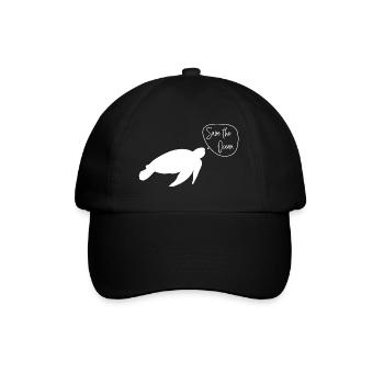 Sauvez l’océan - Tortue - Casquette classique - noir/noir - Devant