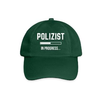 Policeman In Progress - Baseball Cap - bottle green - Front