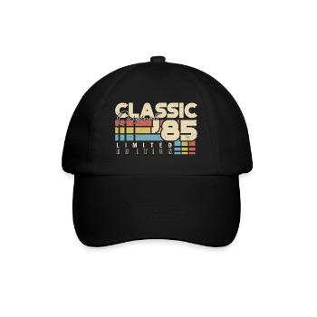 Classique 1985 Vintage Anniversaire Rétro - Casquette classique - noir/noir - Devant