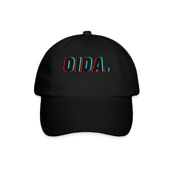 oida. - Das Wiener Original - Baseballkappe - Schwarz/Schwarz - Vorne