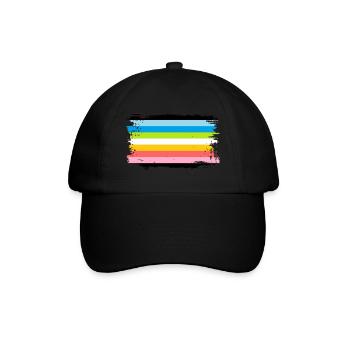Drapeau de la fierté queer - Casquette classique - noir/noir - Devant