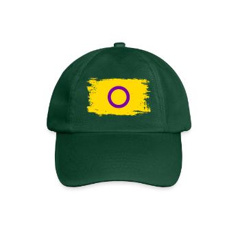 Drapeau de la fierté intersexe - Casquette classique - vert bouteille - Devant