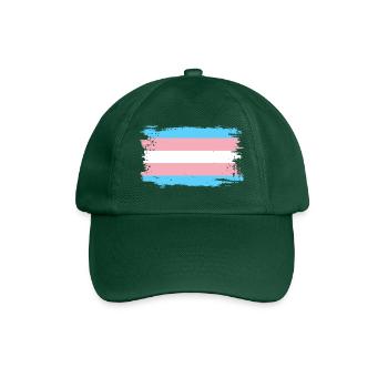 Drapeau de la fierté transgenre - Casquette classique - vert bouteille - Devant