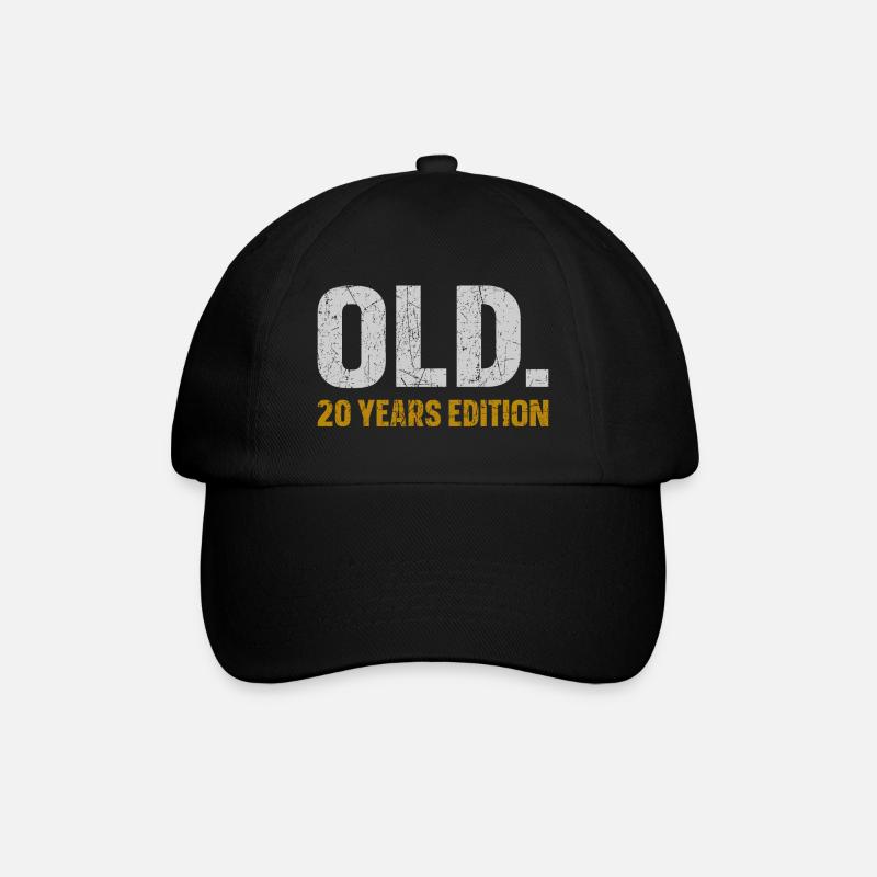 Ancienne édition 20 ans Idée cadeau 20e anniversaire - Casquette classique - noir/noir