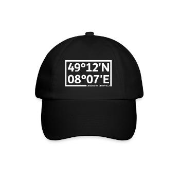Landau in der Pfalz coordinates - Baseball Cap - black/black - Front
