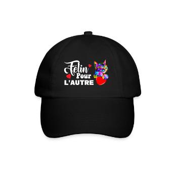 Félin pour l'autre - Casquette classique - noir/noir - Devant