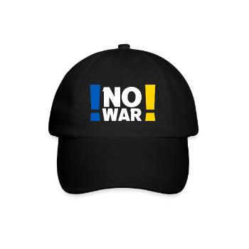 Pas de guerre Paix Mondiale Ukraine - Casquette classique - noir/noir - Devant