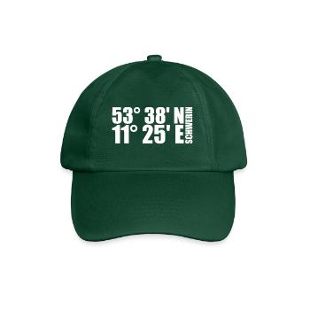 Schwerin coordinates - Baseball Cap - bottle green - Front