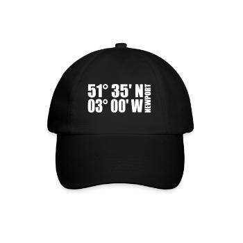 Newport Coordinates - Baseball Cap - black/black - Front