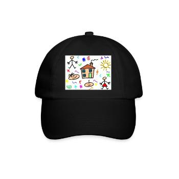 DESSIN ENFANTS - Casquette classique - noir/noir - Devant