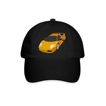 Rennauto - Baseballkappe - Schwarz/Schwarz - Vorne