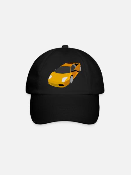 Rennauto - Baseballkappe - Schwarz/Schwarz