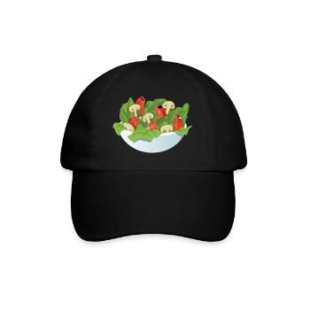 Salat - Baseballkappe - Schwarz/Schwarz - Vorne