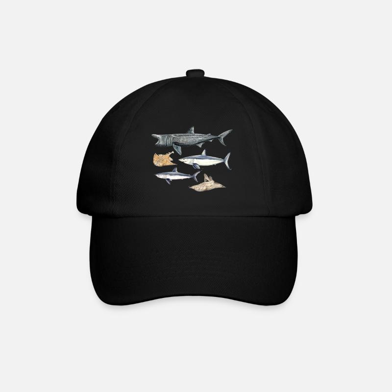 Haie - Haie - Requins - Baseballkappe - Schwarz/Schwarz