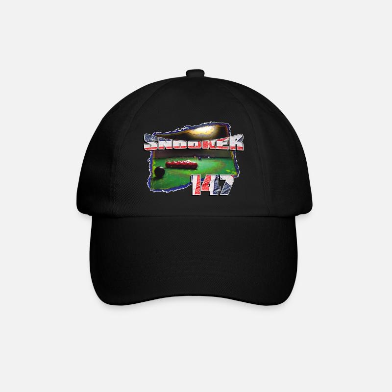 SNOOKER 147 - Baseballkappe - Schwarz/Schwarz