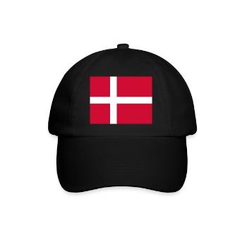 Denmark flag - Baseball Cap - black/black - Front