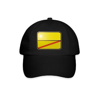 Blank signpost - Baseball Cap - black/black - Front