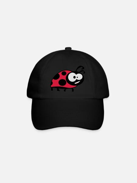 ladybug la coccinella - Baseball Cap - black/black