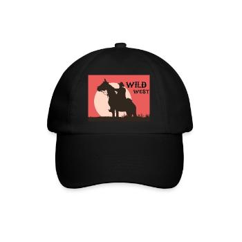 Wild West - Baseballkappe - Schwarz/Schwarz - Vorne