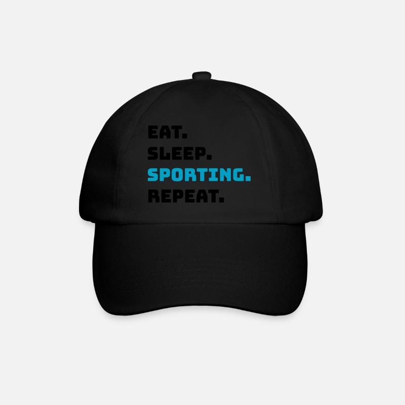 Sports - Baseballkappe - Schwarz/Schwarz