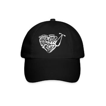 Infirmière infirmière hospitalière - Casquette classique - noir/noir - Devant