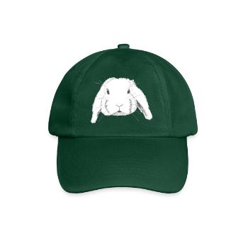 Aries Rabbit Drawing - Baseball Cap - bottle green - Front