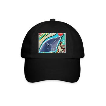 Eg Delfin I Tier I Photo I Drawing - Baseball Cap - black/black - Front