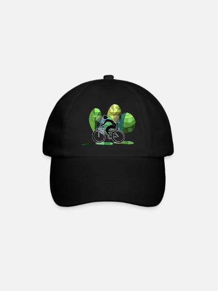 Radfahrer - Baseballkappe - Schwarz/Schwarz