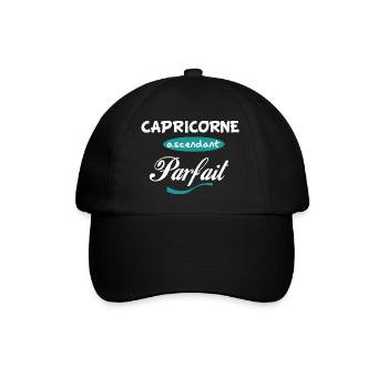 LOGO 317 CAPRICORNE ASCENDANT PARFAIT - Casquette classique - noir/noir - Devant