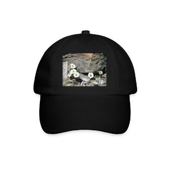 Fleurs alpines - Casquette classique - noir/noir - Devant