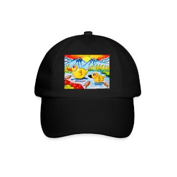 Happy Color Happy World - Casquette classique - noir/noir - Devant