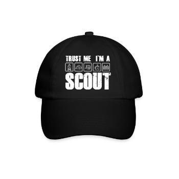 Vertrauen: Ich bin Scout i am a Scout Pfadfinder - Baseballkappe - Schwarz/Schwarz - Vorne