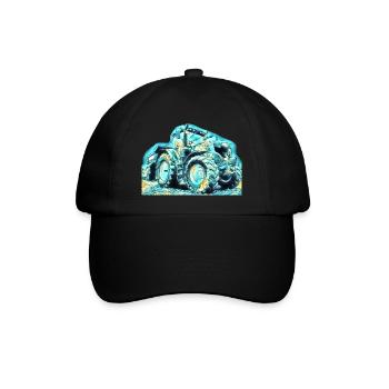 Traktor - Baseballkappe - Schwarz/Schwarz - Vorne