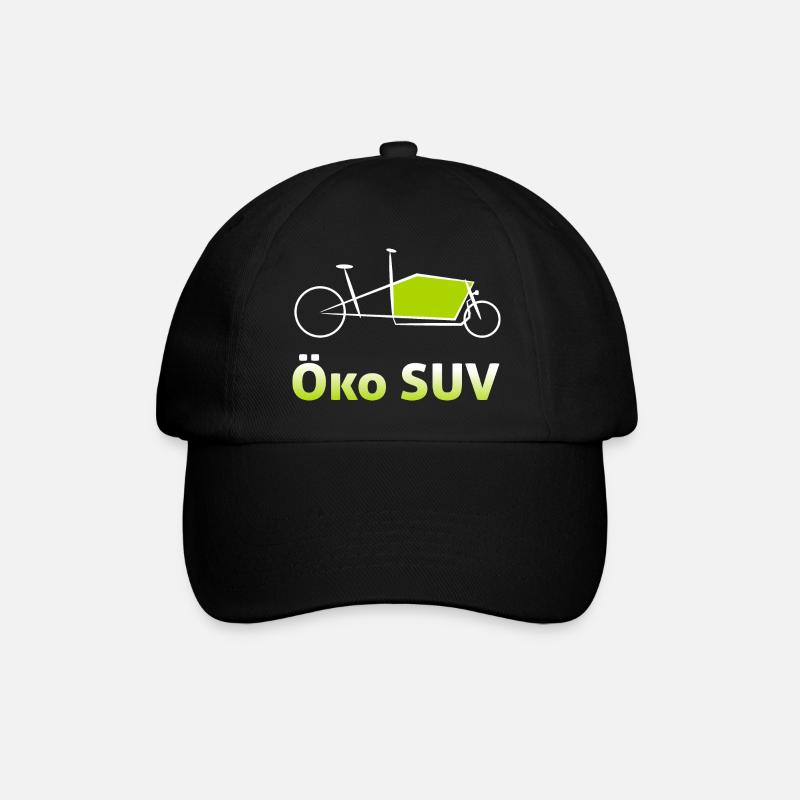Öko SUV - Lastenrad - Baseballkappe - Schwarz/Schwarz
