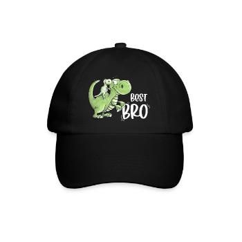 Frères et sœurs Dinosaures I Meilleur frère - Casquette classique - noir/noir - Devant