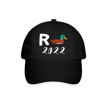 Rente Ente 2022 Ruhestand Outfit Renteneintritt - Baseballkappe - Schwarz/Schwarz - Vorne