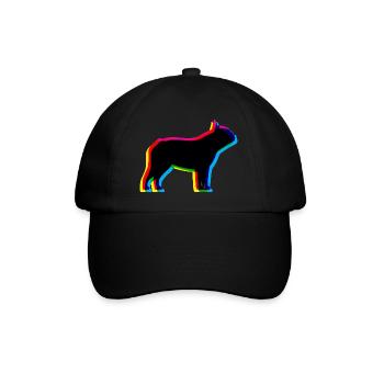 CMYK French Bulldog - Baseball Cap - black/black - Front