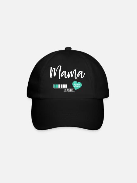Mom Loading 2023 Heart Baby Young Mom-to-be - Baseball Cap - black/black