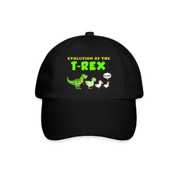 Entwicklung des Trex - Baseballkappe - Schwarz/Schwarz - Vorne