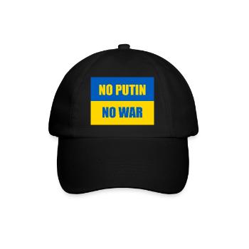 NO PUTIN NO WAR - Ukraine Flag - Baseball Cap - black/black - Front